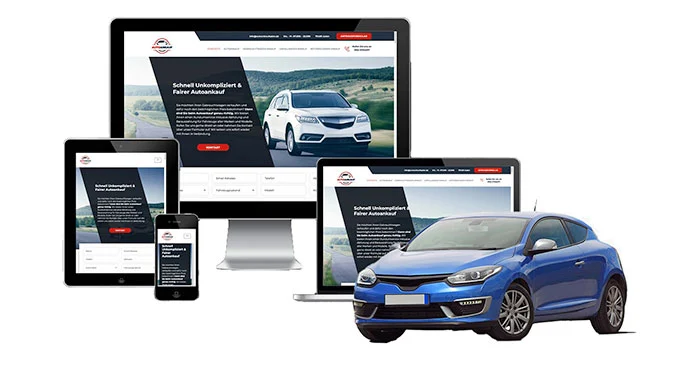 ankauf mobil Ankaufseite mobil – Autoankauf Haren (Ems) mit rotem PKW